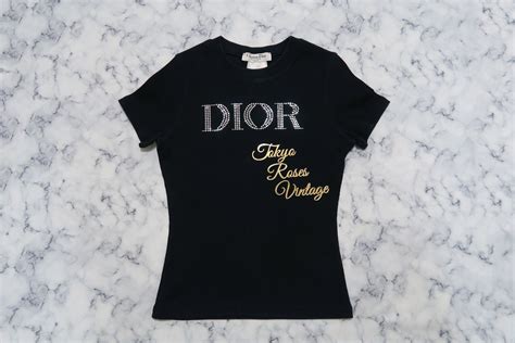 dior rhinestone shirt|dior t shirt.